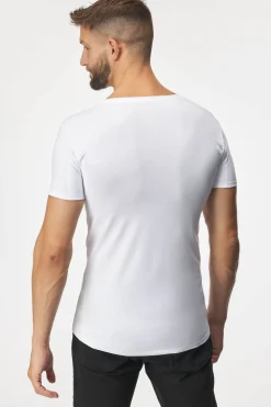 2PACK Niewidoczny T-shirt pod koszulę MEN-A z panelami przeciwpotnymi