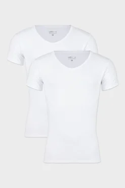2PACK Niewidoczny T-shirt pod koszulę MEN-A z panelami przeciwpotnymi