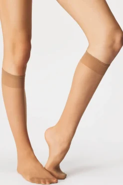 5PACK Nylonowe podkolanówki 20 DEN
