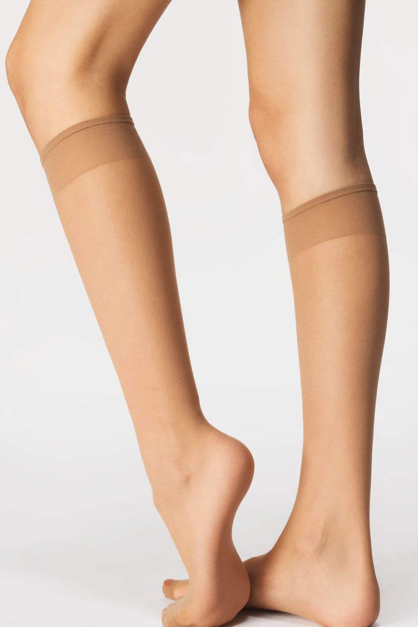 5PACK Nylonowe podkolanówki 20 DEN