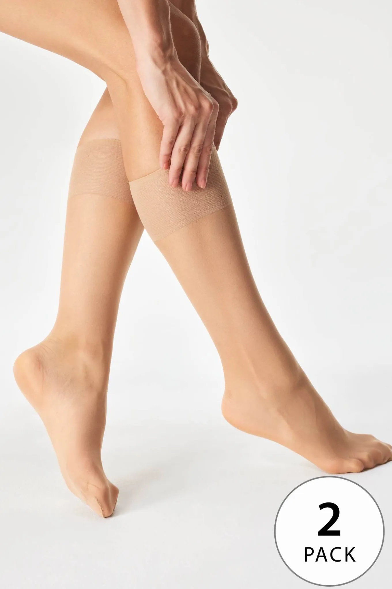 2PACK Nylonowe podkolanówki Marea 20 DEN