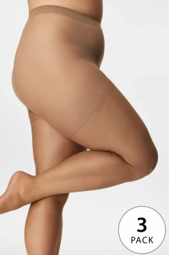 3PACK Rajstopy Plus Size Basic Matt 20 DEN
