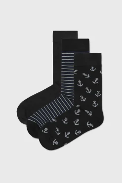 3PACK Skarpetki bambusowe MEN-A wysokie