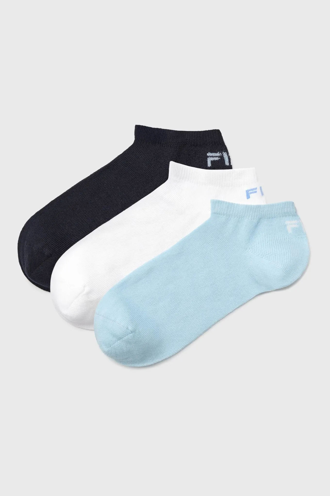 3PACK Skarpetki bawełniane FILA Invisible do kostek