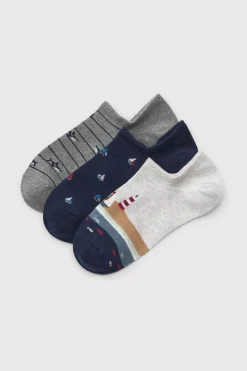 3PACK Skarpetki męskie Idris do kostek