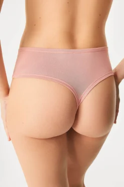 2PACK Tanga Bamboo Mina z wysokim stanem