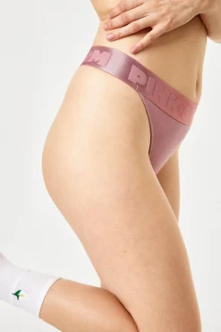 2PACK Tanga PINK STORM Soft Studio z podwyższonym stanem