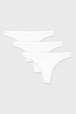 3PACK Tanga Pure bawełniane
