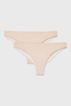 2PACK Tanga Simple Lace