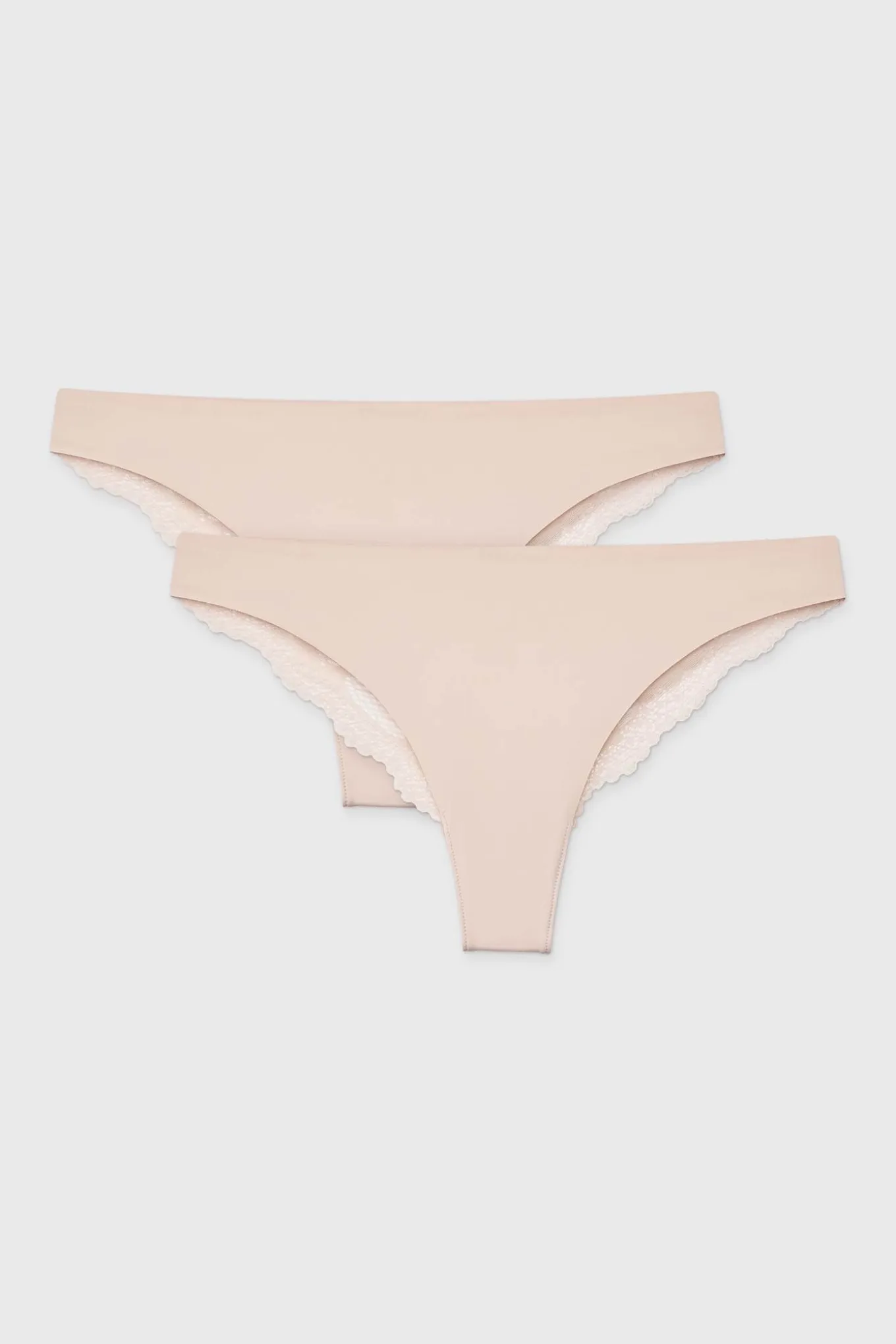 2PACK Tanga Simple Lace