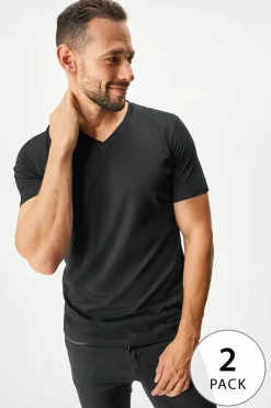 2 PACK T-shirt bawełniany JACK AND JONES JacBasic Crew II