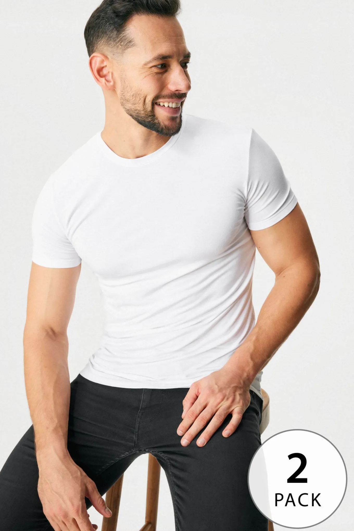 2PACK T-shirt MEN-A Bamboo