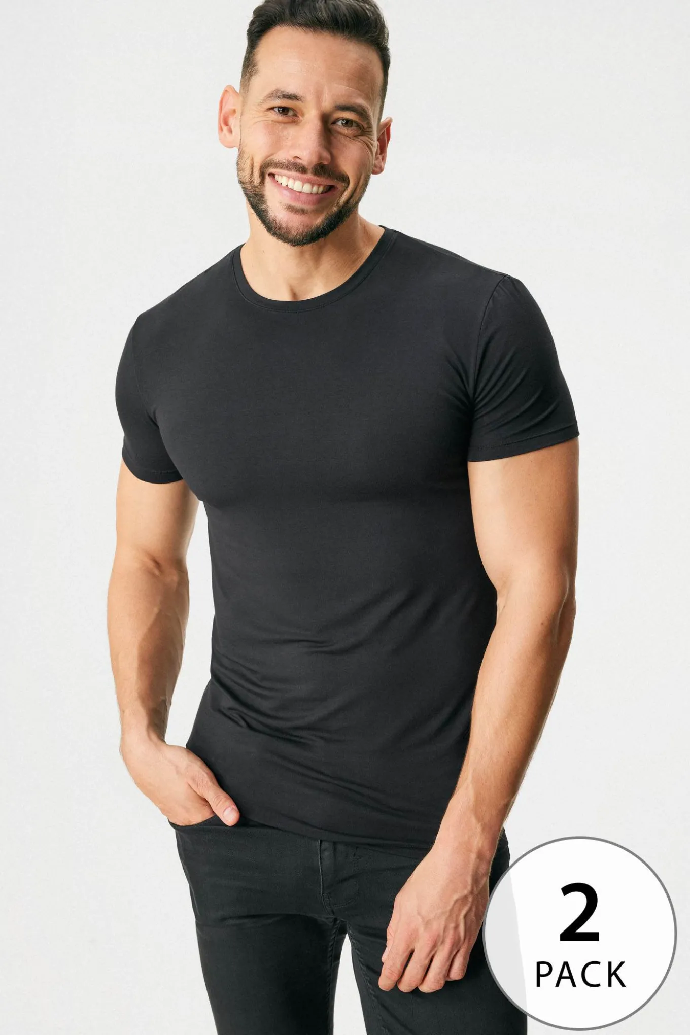 2PACK T-shirt MEN-A Bamboo