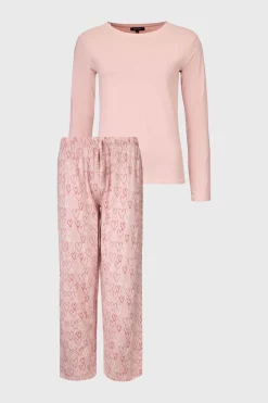 Piżama bawełniana Hearts I długa