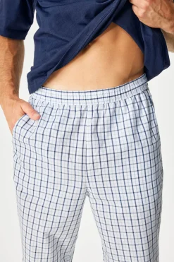 Piżama bawełniana JACK AND JONES JACFlorence długa