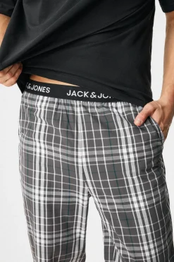 Piżama bawełniana JACK AND JONES JACLuca długa