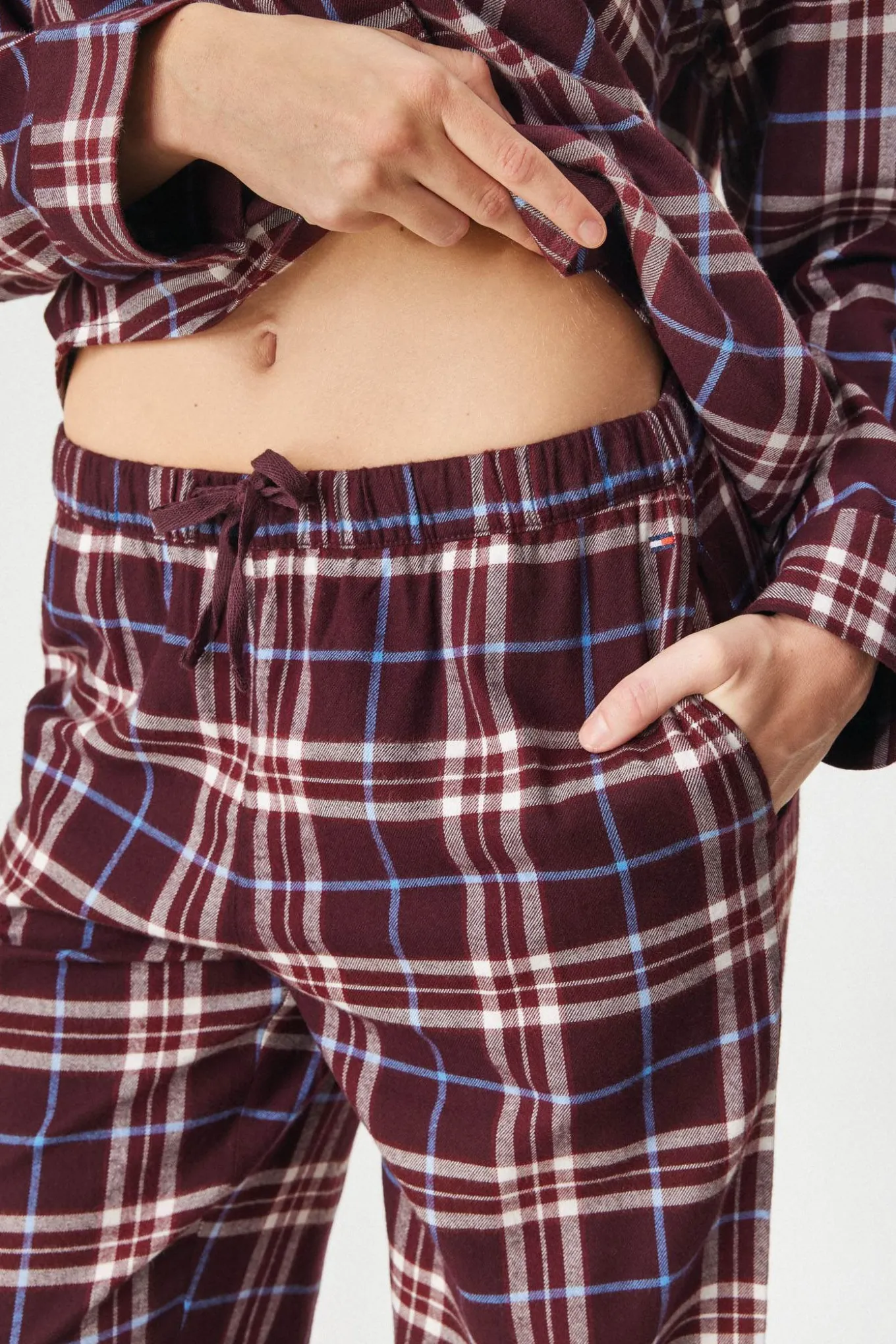 Piżama Tommy Hilfiger LS FLNL SET długa