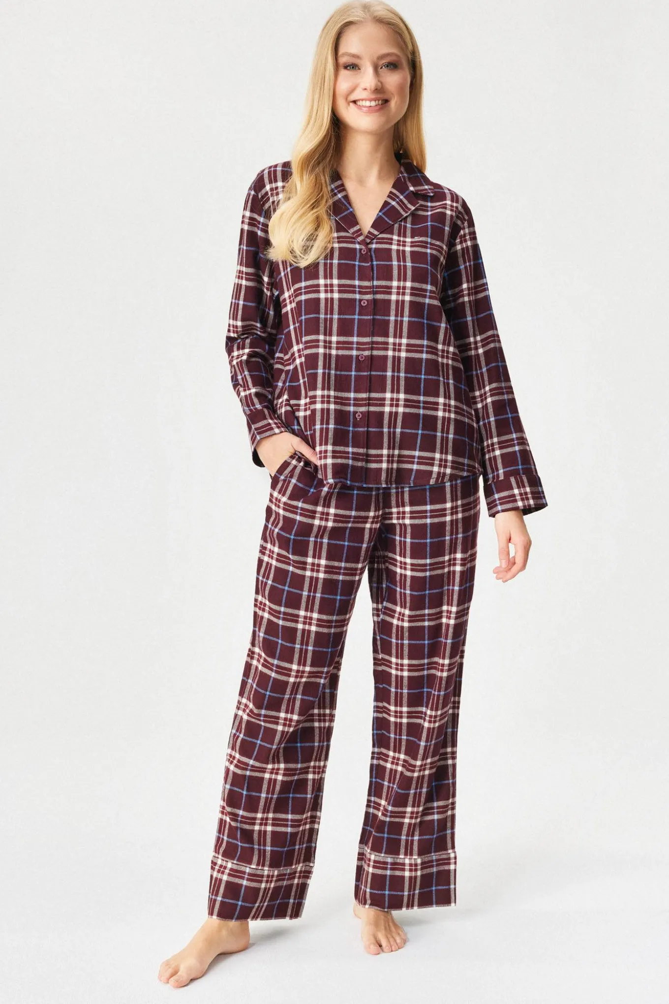 Piżama Tommy Hilfiger LS FLNL SET długa