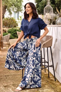 Spodnie plażowe David Beachwear Palazzo