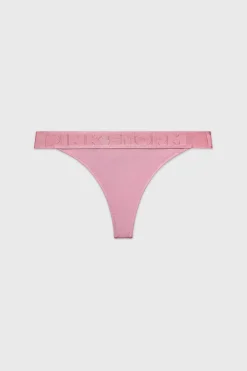 Tanga PINK STORM Soft Studio z podwyższonym stanem