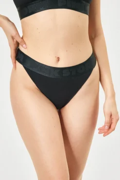 Tanga PINK STORM Soft Studio z podwyższonym stanem