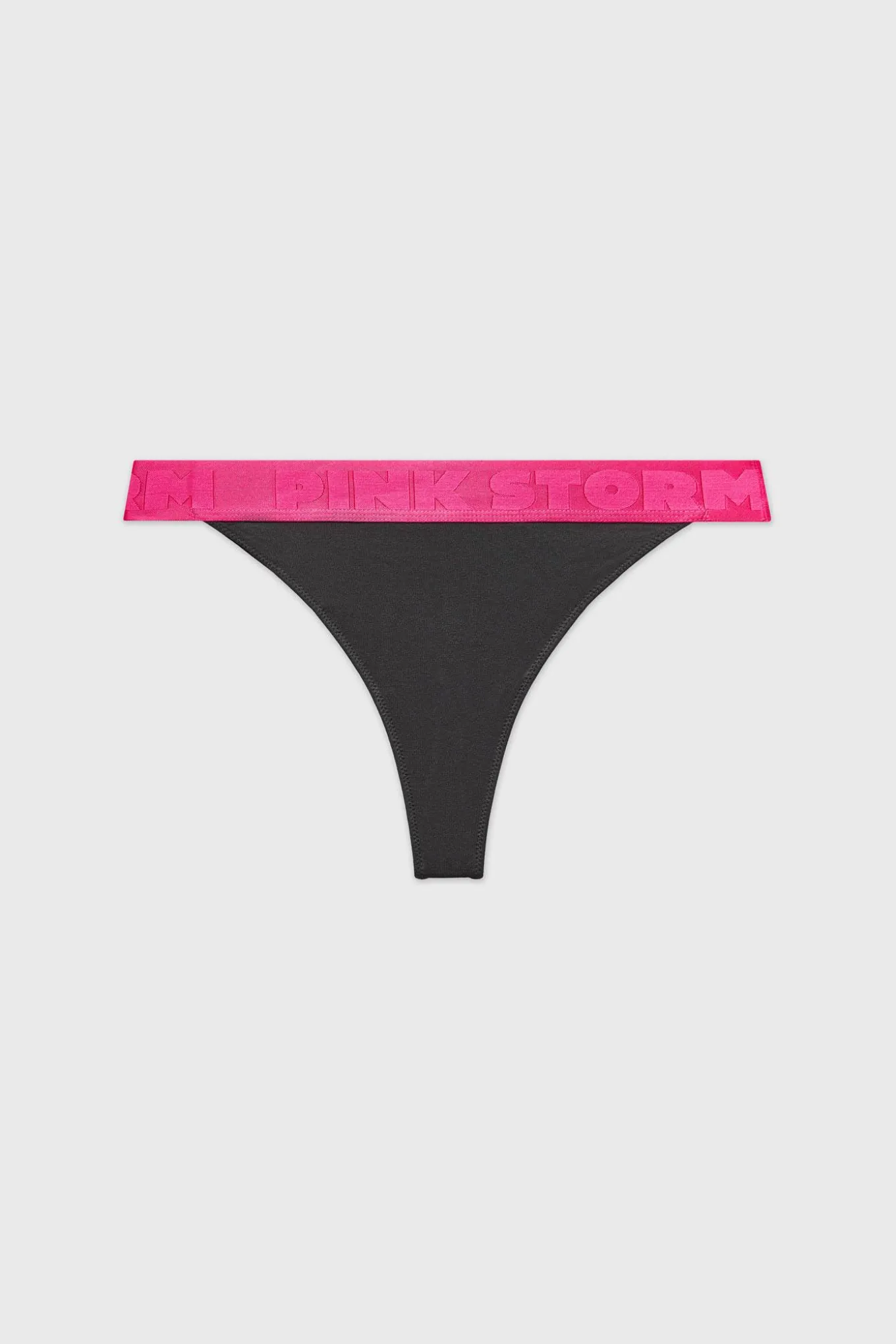 Tanga PINK STORM Soft Studio z podwyższonym stanem