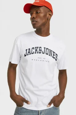 T-shirt bawełniany JACK AND JONES JJECaleb